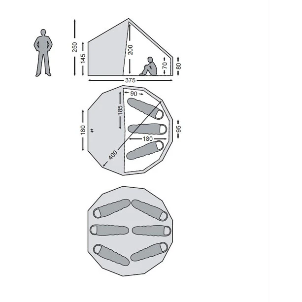 Nordisk Asgard 12.6 M² Tente Intérieure Coton Technique, Beige 5 Nordisk Asgard 12.6 M² Tente Intérieure Coton Technique, Beige – Image 3