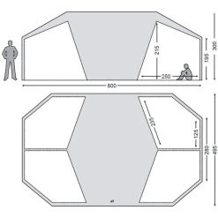 Nordisk Vanaheim 40 M² Tente Intérieure Pour Nordisk Ydun 5,5, Beige 7 Nordisk Vanaheim 40 M² Tente Intérieure Pour Nordisk Ydun 5,5, Beige -Zempire Boutique Vanaheim 40m Skizze