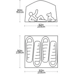 Big Agnes Dog House 4 Tente, Gris/orange 11 Big Agnes Dog House 4 Tente, Gris/orange -Zempire Boutique big agnes dog house 4 tent orange taupe eggplant 5