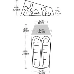 Big Agnes Fly Creek HV UL2 Tente, Beige 11 Big Agnes Fly Creek HV UL2 Tente, Beige -Zempire Boutique big agnes fly creek hv ul2 tent gray greige 5
