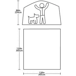 Big Agnes Sugarloaf Camp Tente De Plage, Orange -Zempire Boutique big agnes sugarloaf camp shelter orange gray 4