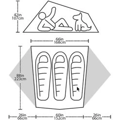 Big Agnes Tiger Wall UL3 Tente, Beige/gris 11 Big Agnes Tiger Wall UL3 Tente, Beige/gris -Zempire Boutique big agnes tiger wall ul3 tent gray yellow 5