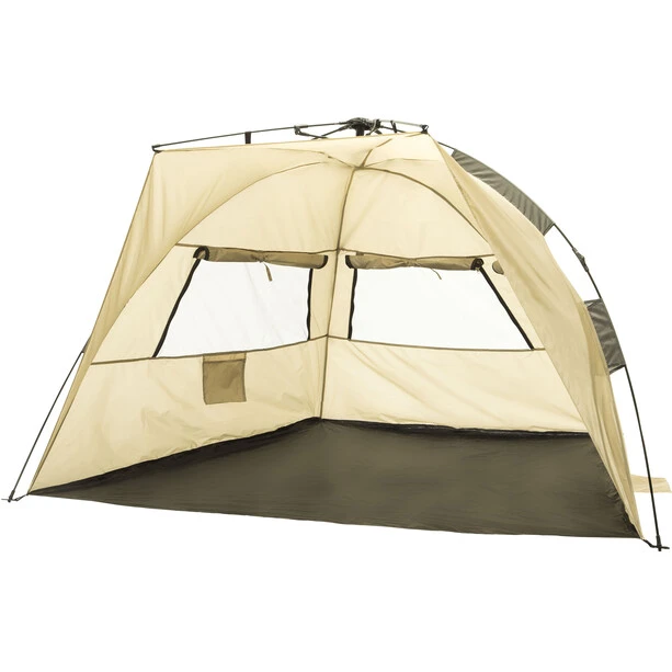 CAMPZ OT UV 50+ Tente De Plage Trapèze, Beige/gris 5 CAMPZ OT UV 50+ Tente De Plage Trapèze, Beige/gris – Image 3