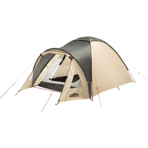 CAMPZ Veneto XW Tent 3P, Beige/gris 5 CAMPZ Veneto XW Tent 3P, Beige/gris – Image 3