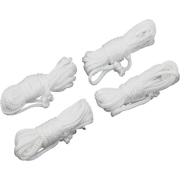 CAMPZ Corde De Tente 4m 5mm, Blanc 3 CAMPZ Corde De Tente 4m 5mm, Blanc