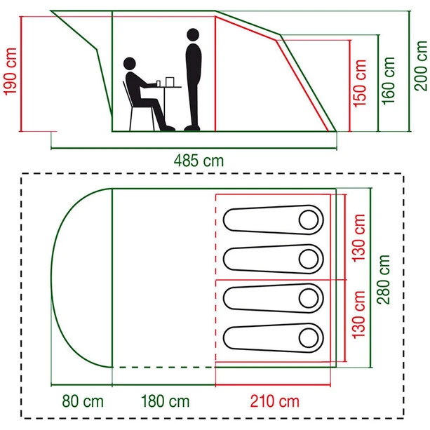 Coleman Oak Canyon 4 Tente 5 Coleman Oak Canyon 4 Tente – Image 3
