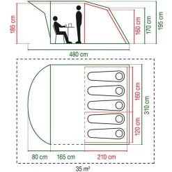 Coleman Rocky Mountain 5+ Tente 7 Coleman Rocky Mountain 5+ Tente -Zempire Boutique coleman rocky mountain 5 tunnelzelt 3