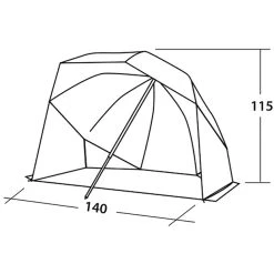 Easy Camp Coast Beach Tente, Beige/gris 11 Easy Camp Coast Beach Tente, Beige/gris -Zempire Boutique easy camp coast beach tent blue sand 5