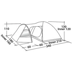 Easy Camp Blazar 300 Tente, Vert/olive 7 Easy Camp Blazar 300 Tente, Vert/olive -Zempire Boutique easy camp corona 300 tent rustic green 3