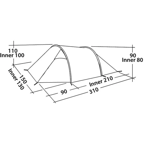Easy Camp Spirit 200 Tent, Vert/olive 5 Easy Camp Spirit 200 Tent, Vert/olive – Image 4