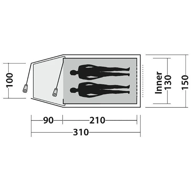 Easy Camp Spirit 200 Tent, Vert/olive 6 Easy Camp Spirit 200 Tent, Vert/olive – Image 5