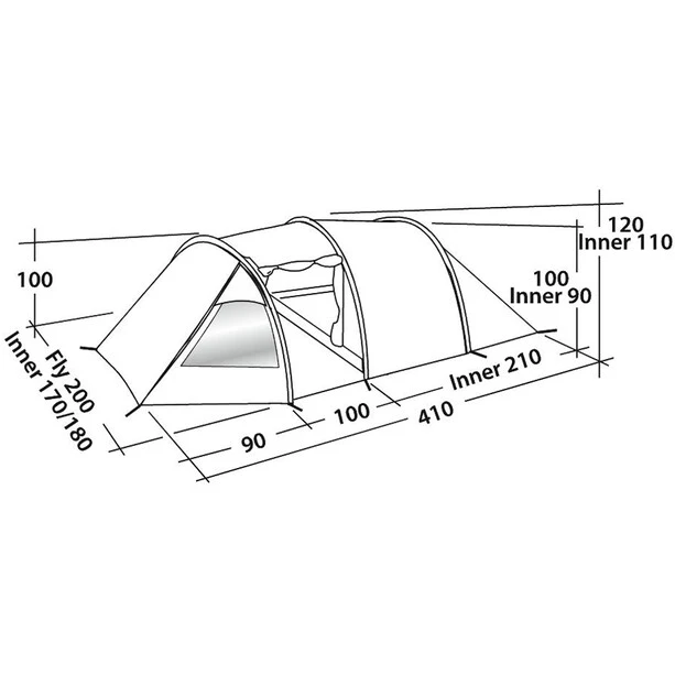 Easy Camp Spirit 300 Tente, Vert/olive 5 Easy Camp Spirit 300 Tente, Vert/olive – Image 3