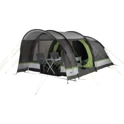 High Peak Brixen 4.0 Tente, Gris/vert -Zempire Boutique high peak brixen 40 tent light grey dark grey green 4