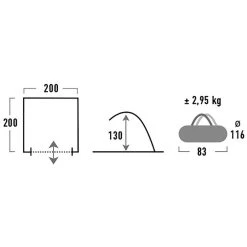High Peak Calida 80 Beach Shelter, Gris 7 High Peak Calida 80 Beach Shelter, Gris -Zempire Boutique high peak calida 80 beach shelter aluminium dark grey 3