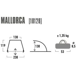 High Peak Mallorca Tente De Plage, Gris/bleu 9 High Peak Mallorca Tente De Plage, Gris/bleu -Zempire Boutique high peak mallorca beach shelter blue grey 3