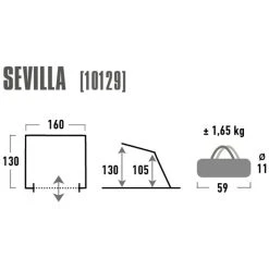 High Peak Sevilla Tente De Plage, Gris/bleu 7 High Peak Sevilla Tente De Plage, Gris/bleu -Zempire Boutique high peak sevilla beach shelter grey blue 3
