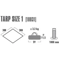 High Peak Tarp 1, Gris 7 High Peak Tarp 1, Gris -Zempire Boutique high peak tarp 1 grey 3