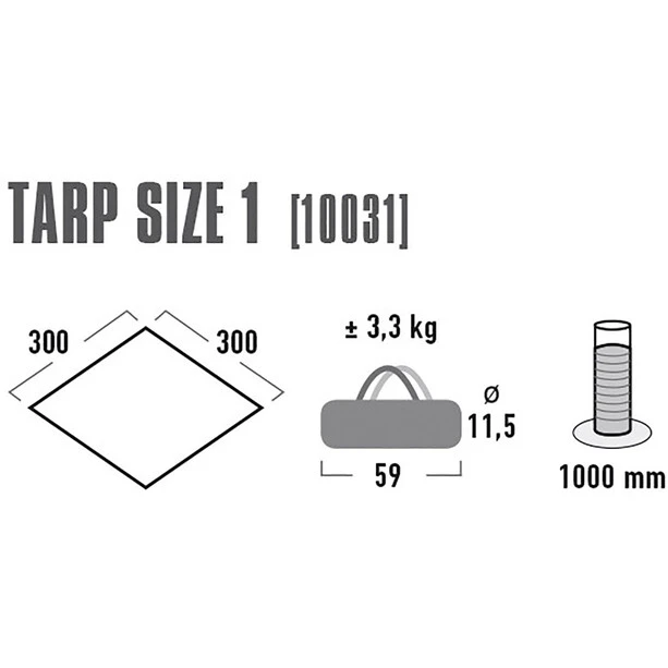High Peak Tarp 1, Gris 5 High Peak Tarp 1, Gris – Image 3
