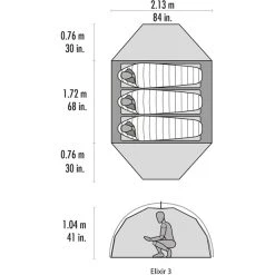 MSR Elixir 3 V2 Tente, Olive 9 MSR Elixir 3 V2 Tente, Olive -Zempire Boutique msr elixir 3 v2 tent green 4