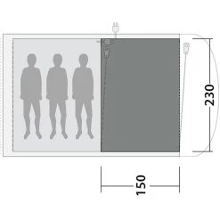 Outwell Ashwood 3 Flat Wooven Carpet, Gris 7 Outwell Ashwood 3 Flat Wooven Carpet, Gris -Zempire Boutique outwell avondale 5pa flat wooven carpet black grey 3