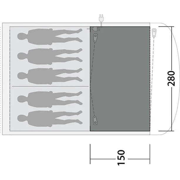 Outwell Ashwood 5 Flat Wooven Carpet, Gris 5 Outwell Ashwood 5 Flat Wooven Carpet, Gris – Image 3