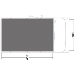 Outwell Avondale 4PA Bâche De Sol, Gris 5 Outwell Avondale 4PA Bâche De Sol, Gris -Zempire Boutique outwell beachcrest footprint black grey 2