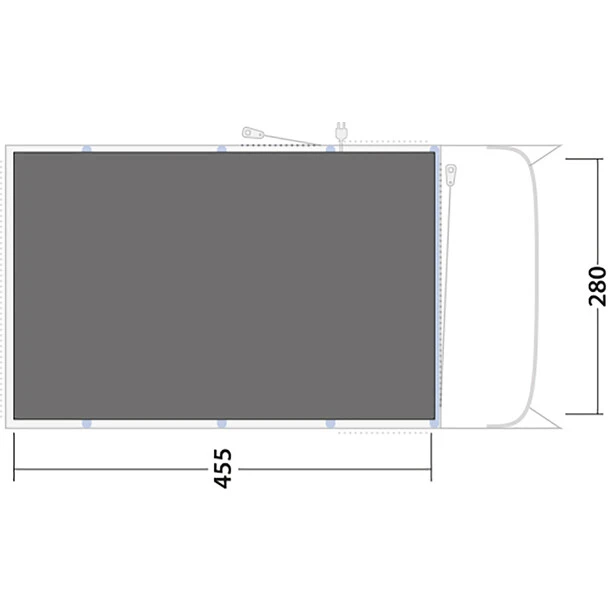 Outwell Avondale 4PA Bâche De Sol, Gris 4 Outwell Avondale 4PA Bâche De Sol, Gris – Image 2