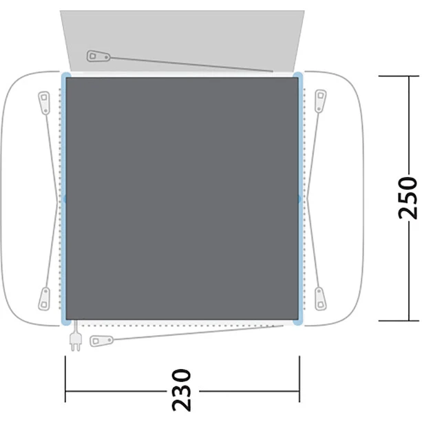 Outwell Crossville 250SA Footprint, Gris 4 Outwell Crossville 250SA Footprint, Gris – Image 2