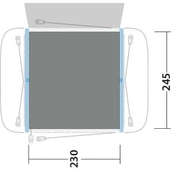 Outwell Crossville 250SA Flat Woven Carpet, Gris 7 Outwell Crossville 250SA Flat Woven Carpet, Gris -Zempire Boutique outwell elmdale 5pa flat wooven carpet black grey 3
