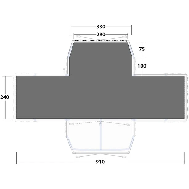 Outwell Grandville 8SA Bâche De Sol 4 Outwell Grandville 8SA Bâche De Sol – Image 2