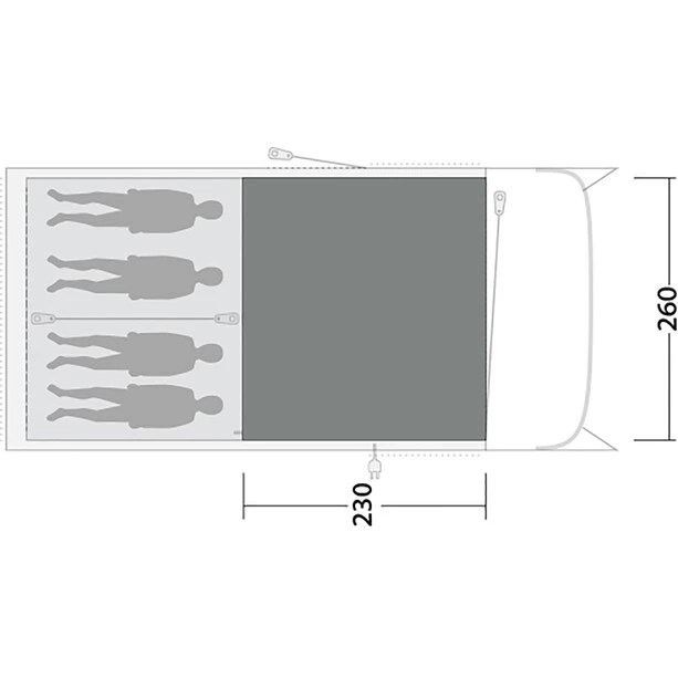 Outwell Greenwood 4 Flat Woven Carpet, Gris 5 Outwell Greenwood 4 Flat Woven Carpet, Gris – Image 3