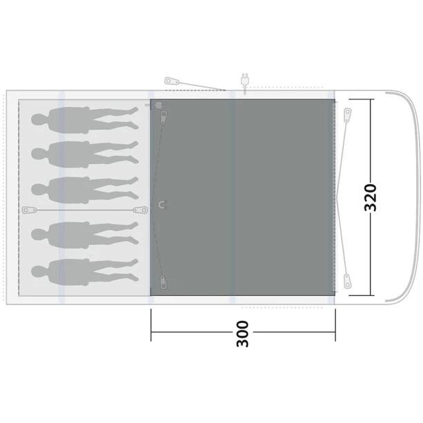 Outwell Hayward Lake 5ATC Flat Woven Carpet, Gris/noir 5 Outwell Hayward Lake 5ATC Flat Woven Carpet, Gris/noir – Image 3