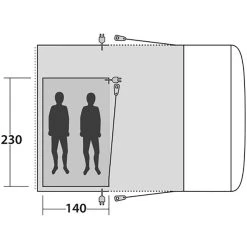 Outwell Jonesville 290SA Tente Intérieure, Gris 5 Outwell Jonesville 290SA Tente Intérieure, Gris -Zempire Boutique outwell jonesville 290sa inner tent 2