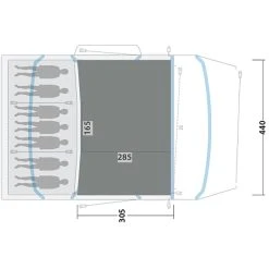 Outwell Jacksondale 7PA Flat Woven Carpet, Gris 7 Outwell Jacksondale 7PA Flat Woven Carpet, Gris -Zempire Boutique outwell knightdale 8pa flat wooven carpet black grey 3