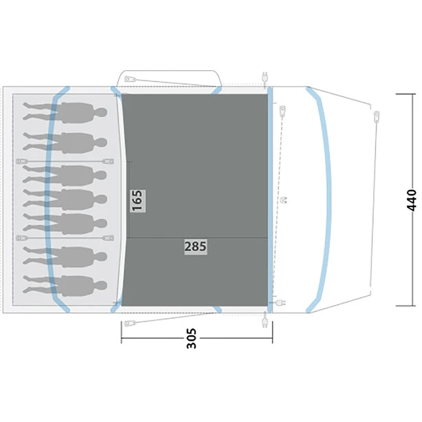 Outwell Jacksondale 7PA Flat Woven Carpet, Gris 5 Outwell Jacksondale 7PA Flat Woven Carpet, Gris – Image 3