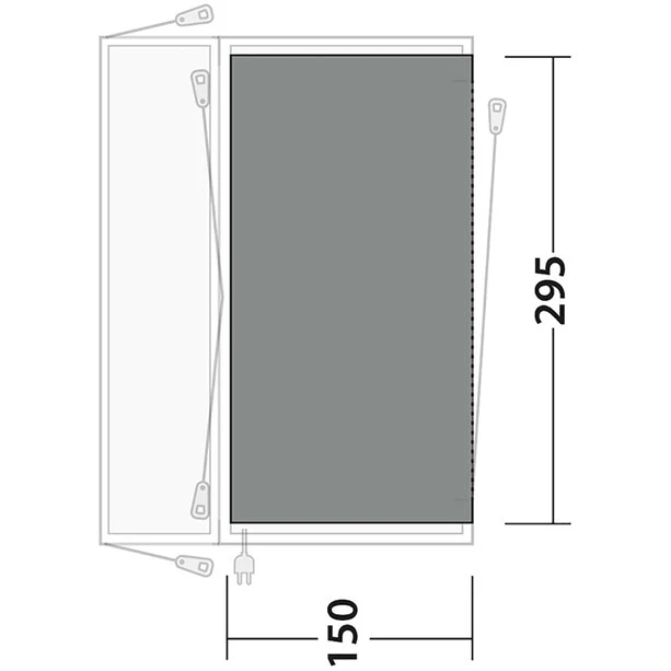 Outwell Lakecrest Tapis Tissé Plat, Gris/noir 5 Outwell Lakecrest Tapis Tissé Plat, Gris/noir – Image 3