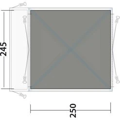 Outwell Milestone Tapis Tissé Plat Tableau De Bord/Shade, Gris/noir -Zempire Boutique outwell milestone dash shade flat woven carpet 3