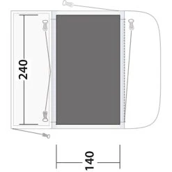 Outwell Newburg 160 Bâche De Sol, Gris 5 Outwell Newburg 160 Bâche De Sol, Gris -Zempire Boutique outwell newburg 160 footprint 2