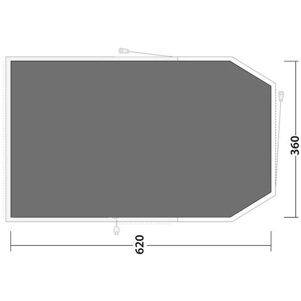 Outwell Norwood 6 Bâche De Sol Avec Toggle Up Front Intégré, Gris 4 Outwell Norwood 6 Bâche De Sol Avec Toggle Up Front Intégré, Gris – Image 2