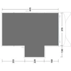 Outwell Pinedale 6PA Bâche De Sol, Gris 5 Outwell Pinedale 6PA Bâche De Sol, Gris -Zempire Boutique outwell pinedale 6pa footprint 2