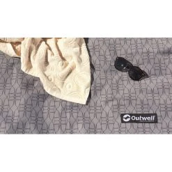 Outwell Springville 4SA Tapis Tissé Plat, Gris/noir