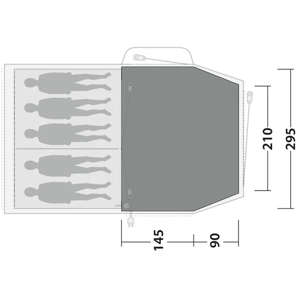 Outwell Springwood 5 Flat Woven Carpet, Gris 5 Outwell Springwood 5 Flat Woven Carpet, Gris – Image 3