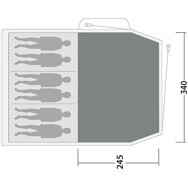 Outwell Springwood 6SG Flat Woven Carpet, Gris 5 Outwell Springwood 6SG Flat Woven Carpet, Gris – Image 3
