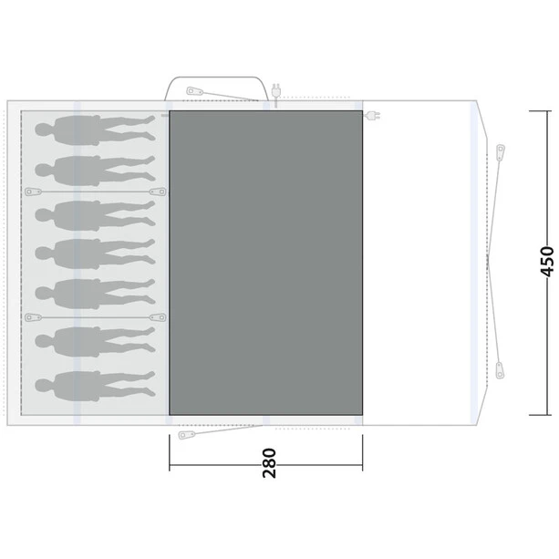 Outwell Sundale 7PA Tapis Tissé Plat, Gris 5 Outwell Sundale 7PA Tapis Tissé Plat, Gris – Image 3