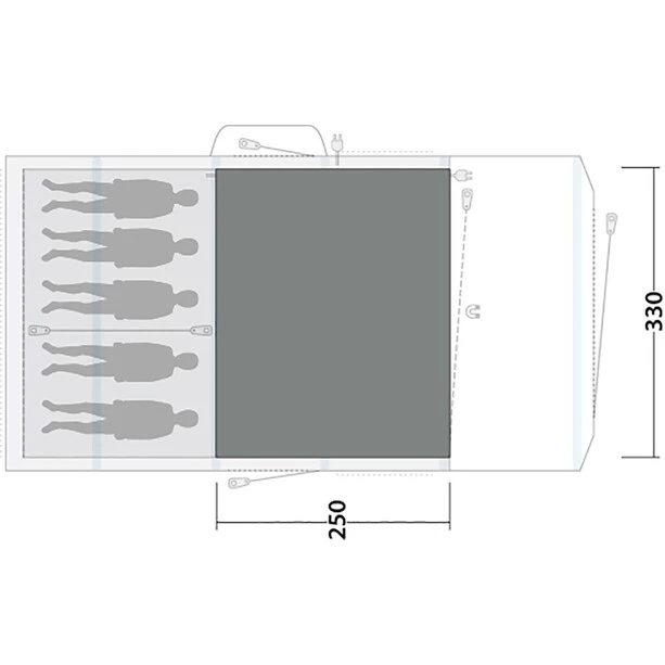 Outwell Sundale 5PA Flat Woven Carpet, Gris 5 Outwell Sundale 5PA Flat Woven Carpet, Gris – Image 3