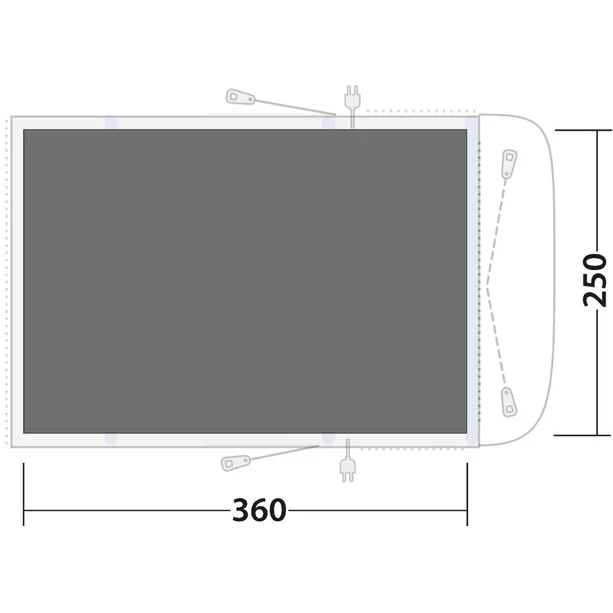 Outwell Wolfburg 380 Bâche De Sol, Gris 4 Outwell Wolfburg 380 Bâche De Sol, Gris – Image 2