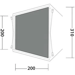 Outwell Woodcrest Flat Woven Carpet, Gris 7 Outwell Woodcrest Flat Woven Carpet, Gris -Zempire Boutique outwell yosemite lake 6tc flat wooven carpet black grey 3