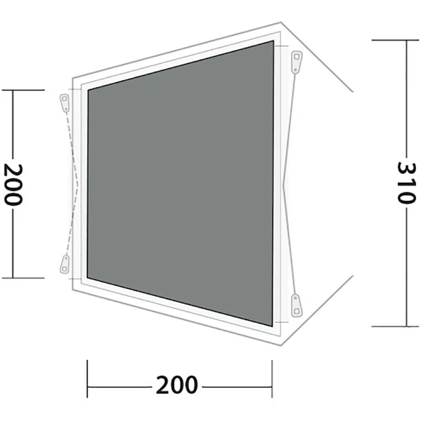 Outwell Woodcrest Flat Woven Carpet, Gris 5 Outwell Woodcrest Flat Woven Carpet, Gris – Image 3
