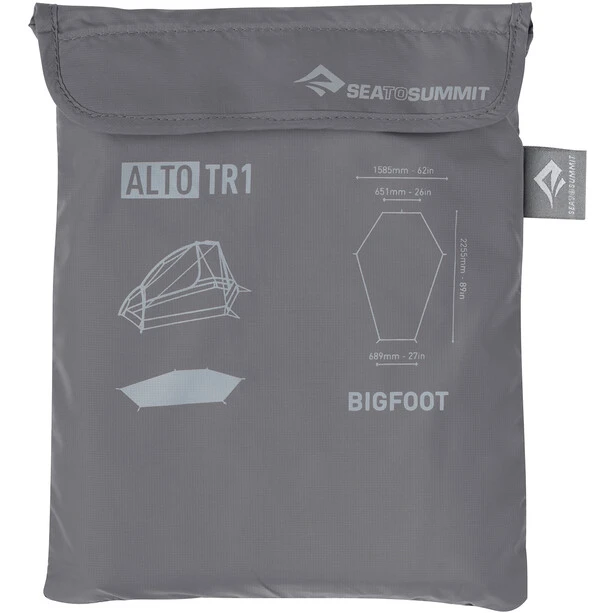 Sea To Summit Alto TR1 BigFoot Bâche De Sol, Gris 8 Sea To Summit Alto TR1 BigFoot Bâche De Sol, Gris – Image 6