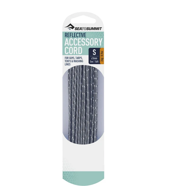 Sea To Summit Reflective Corde Pour Accessoires 3mm/5m, Gris 3 Sea To Summit Reflective Corde Pour Accessoires 3mm/5m, Gris